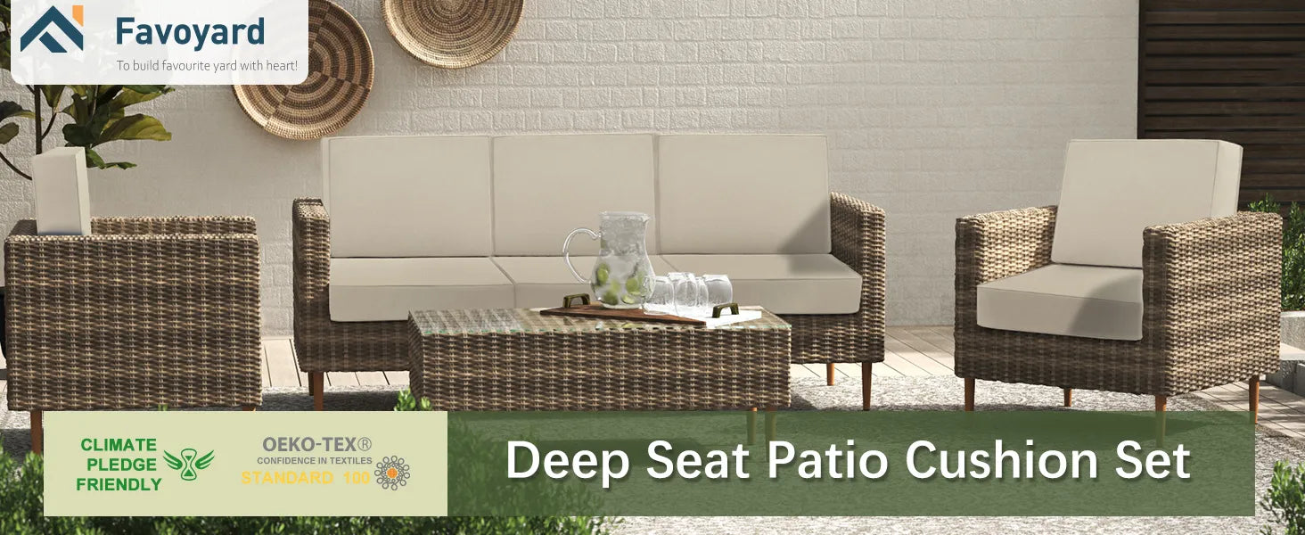 Deep seat patio cushion Favoyard