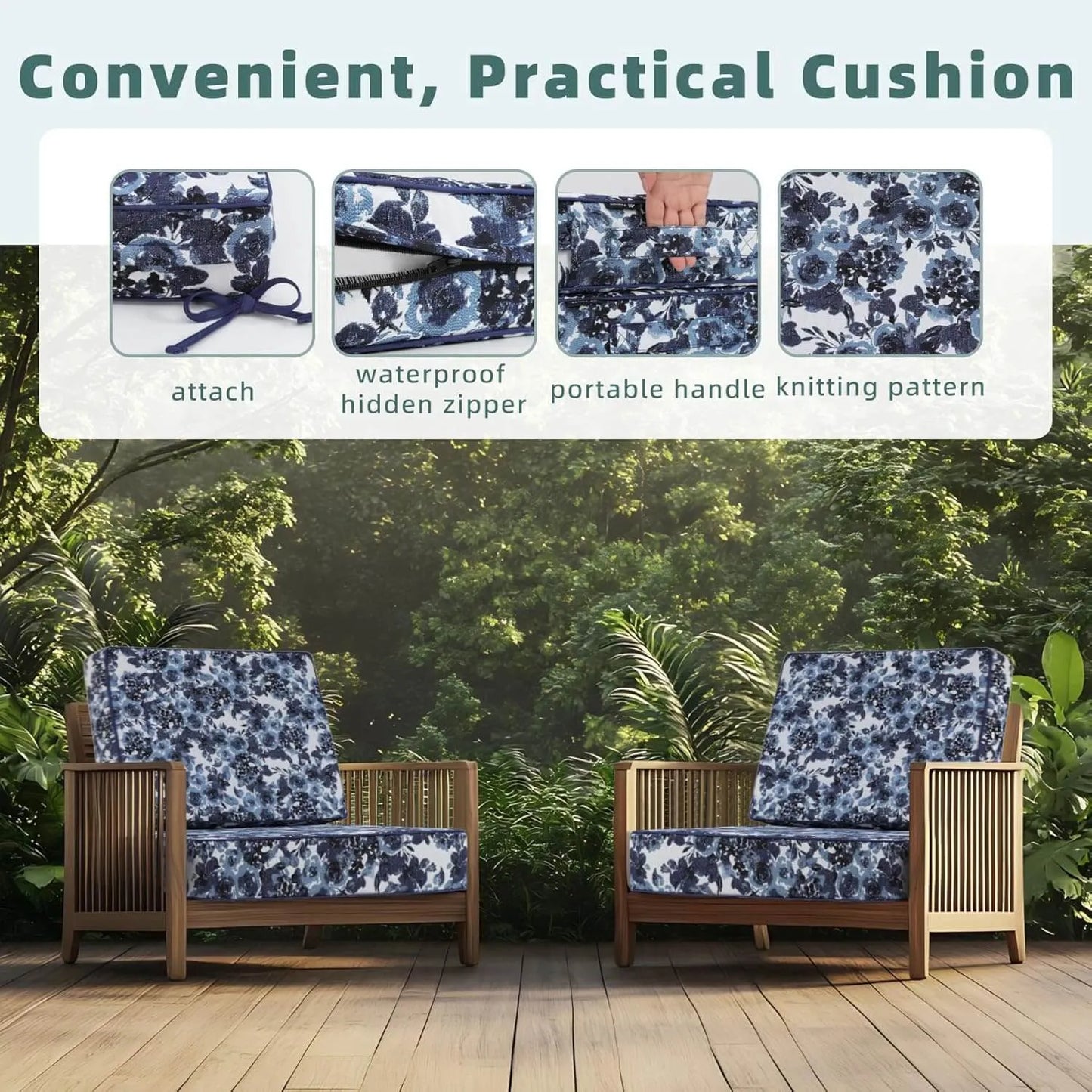 Convenient and practical waterproofing outdoor furniture cushions