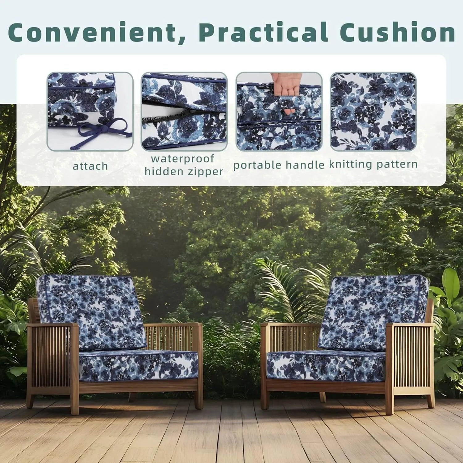 Convenient and practical waterproofing outdoor furniture cushions