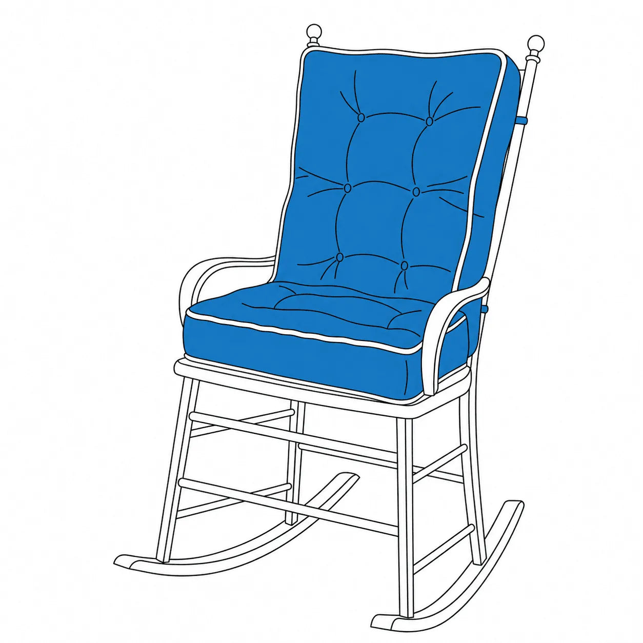 Favoyard Custom Rocking Chair Cushions