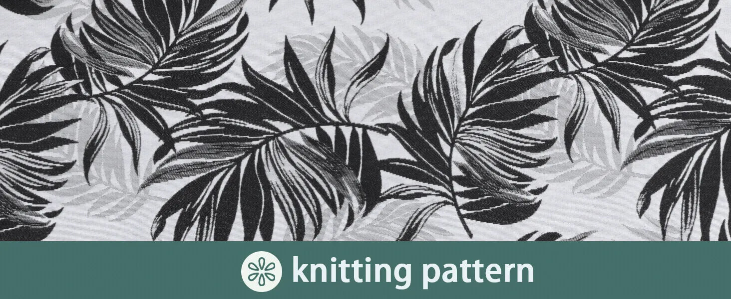 Knitting pattern of Floral deep seat outdoor cushion heavy duty 490gsm jacquard