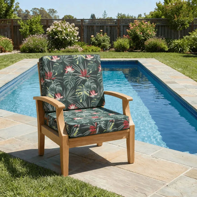 Deep seating garden cushions set of 2